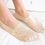 Style Lace Flower No Show Short Sock - Alt Style Clothing