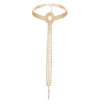 Rhinestone Choker Necklace Crystal Gem Luxury Collar Chain - Alt Style Clothing