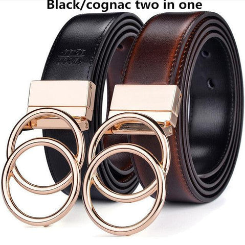 Switch Up Your Style with Beltox Reversible Leather Belt - Alt Style Clothing