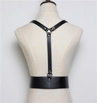 HATCYGGO Harajuku O-Ring Garters Faux Leather Waisband Straps - Alt Style Clothing