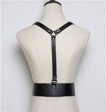 HATCYGGO Harajuku O-Ring Garters Faux Leather Waisband Straps - Alt Style Clothing