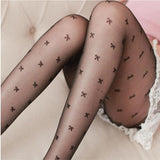 Sexy Pantyhose Summer Nylon Heart Tights with Polka Dot Print Stockings - Alt Style Clothing