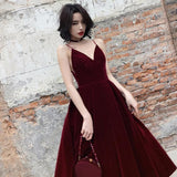 Twotwinstyle Backless Spaghetti Strap Sleeveless High Waist Sexy Party Dress With V-Neck - Alt Style Clothing