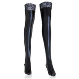 Pole Dance Sexy Stockings Lingerie Hot Night Club PVC Leather - Alt Style Clothing