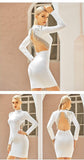 Edgy Adyce Tassel Backless Mini Club Dress for Alternative Fashionistas - Alt Style Clothing