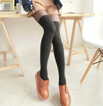 Cute Black Twisted Knee Stockings Twisted Pantyhose - Alt Style Clothing