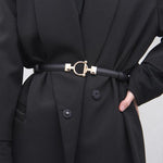 PU Leather Dress Belts Skinny Thin Women Waist Belts Strap - Alt Style Clothing