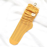 Solid Hollow Out Women Soft Cute Long Socks - Alt Style Clothing
