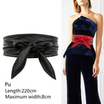 Lace Up Belt New Bowknot Longer Wide Bind Waistband - Alt Style Clothing