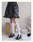 Solid Long Stockings Women Thigh Thin High Knee Socks - Alt Style Clothing