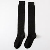 Cotton Knee High Socks Ins Fashion Girls Jk Calf Slim Long Socks - Alt Style Clothing