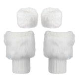 Fashion Winter Warm Boot Covers Faux Fur Furry - Alt Style Clothing