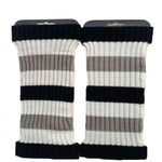 Punk Solid Black Cool Knit Long Socks With High Knee Elastic Leg Warmers - Alt Style Clothing