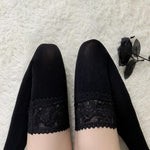Sexy Lace Top Thigh High Stockings Silicone Non-slip - Alt Style Clothing