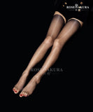 Sexy Oil Stockings Bright Silk Ultra Thin Over The Knee Socks - Alt Style Clothing