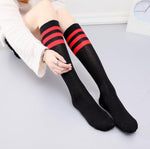 Socks Cute Black White Velvet Lolita Long Socks - Alt Style Clothing